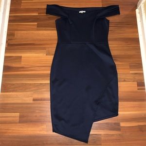 Navy Blue strapless dress